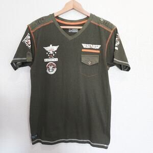 Vertical Sport Green Patriot's Shirt Size M